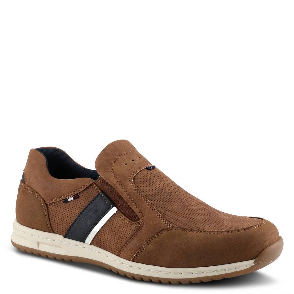 NEW SPRING STEP SHOES men's hoover slip on in brown